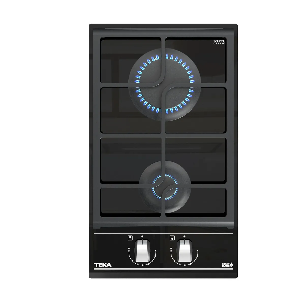 TEKA - Encimera Gas Licuado 2 Platos Negro GZC 32300 XBB