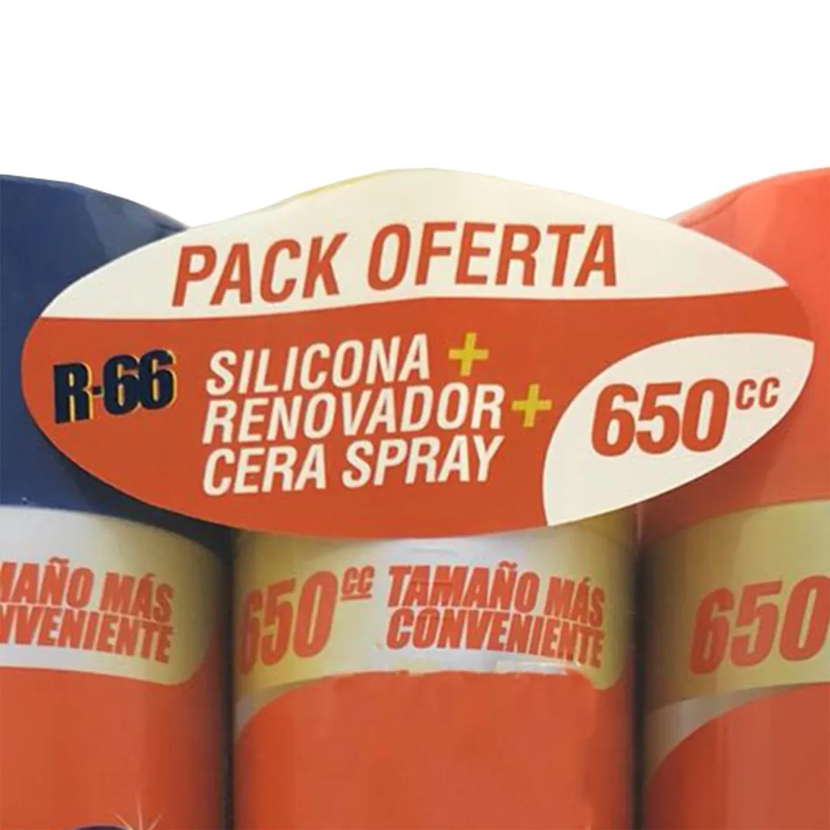 R 66 - Pack R-66 Tripack Limpieza Automotriz Renovador y Cera Spray