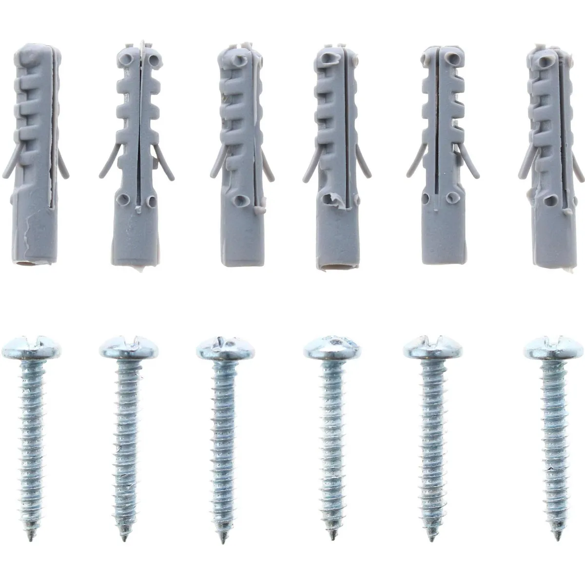 FIXSER - Tarugo con tornillo 10 mm 6 unidades