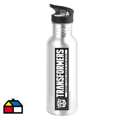 Botella aluminio 600 ml transformers