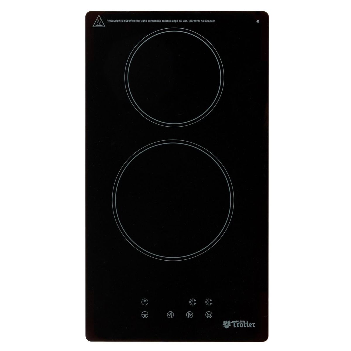 ALBIN TROTTER - Encimera Eléctrica 2 Platos Negro At-XN Vitro