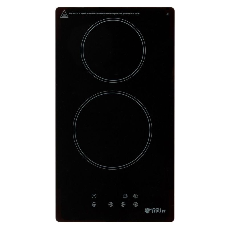 ALBIN TROTTER - Encimera Eléctrica 2 Platos Negro At-XN Vitro