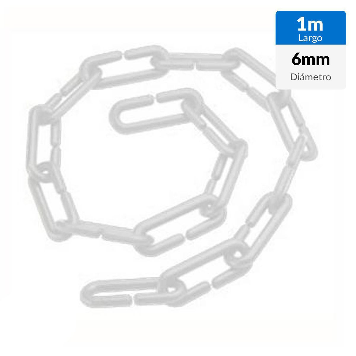 HUAMANCIZA - Cadena Polipropileno  6 mm 1 m Blanco