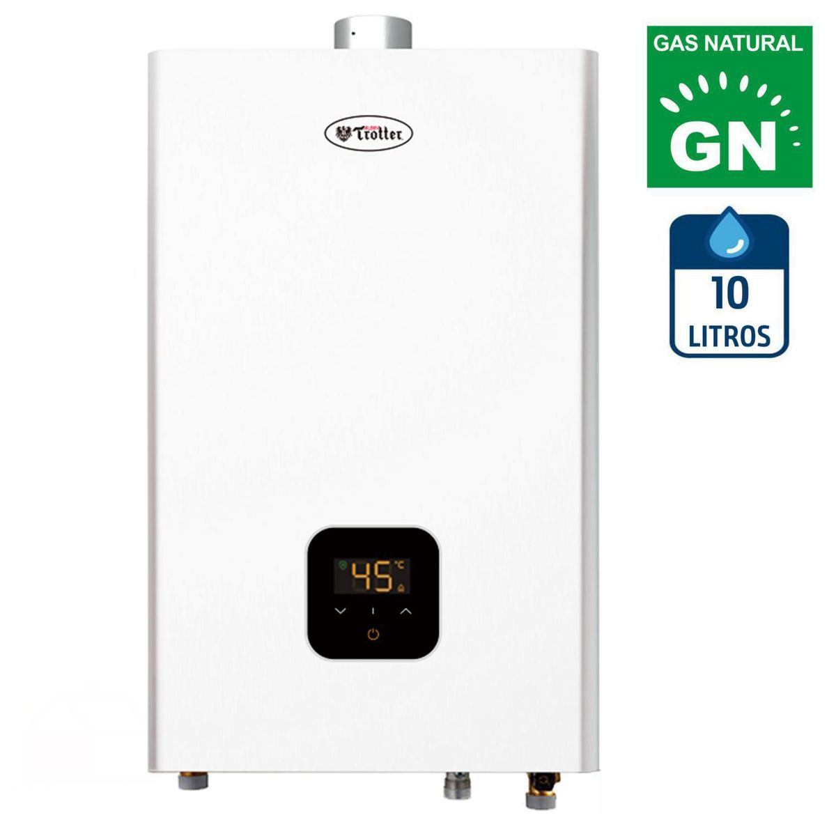 ALBIN TROTTER - Calefont Gas Natural 10 Litros Tiro Forzado Ionizado