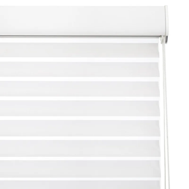 FLEXALUM - Cortina Enrollable Nantucket Traslúcida Blanco Instalada Ancho entre 261 cm a 280 cm Alto 81 cm a 100 cm