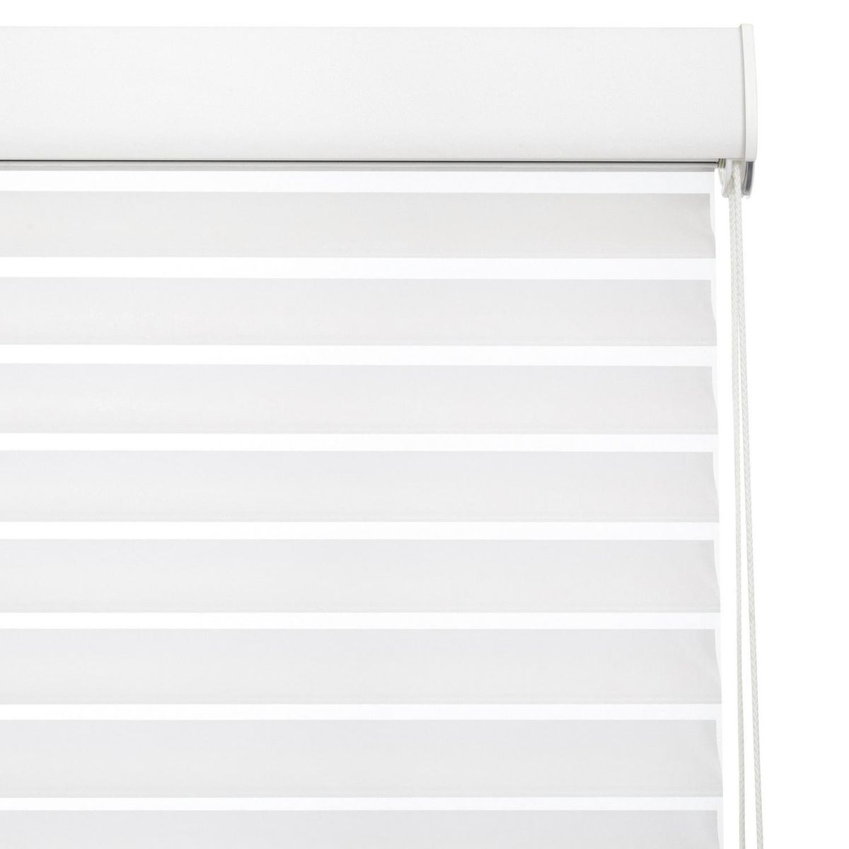 FLEXALUM - Cortina Enrollable Nantucket Traslúcida Blanco Instalada Ancho entre 61 cm a 80 cm Alto 141 cm a 160 cm