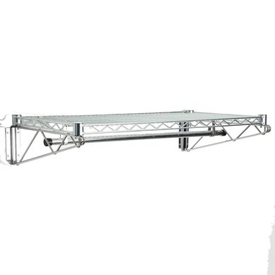 Perchero para muro 46x91x25 cm acero cromado