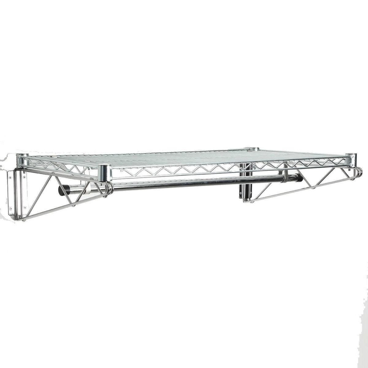 OLYMPIC - Perchero para Muro Acero Plateado