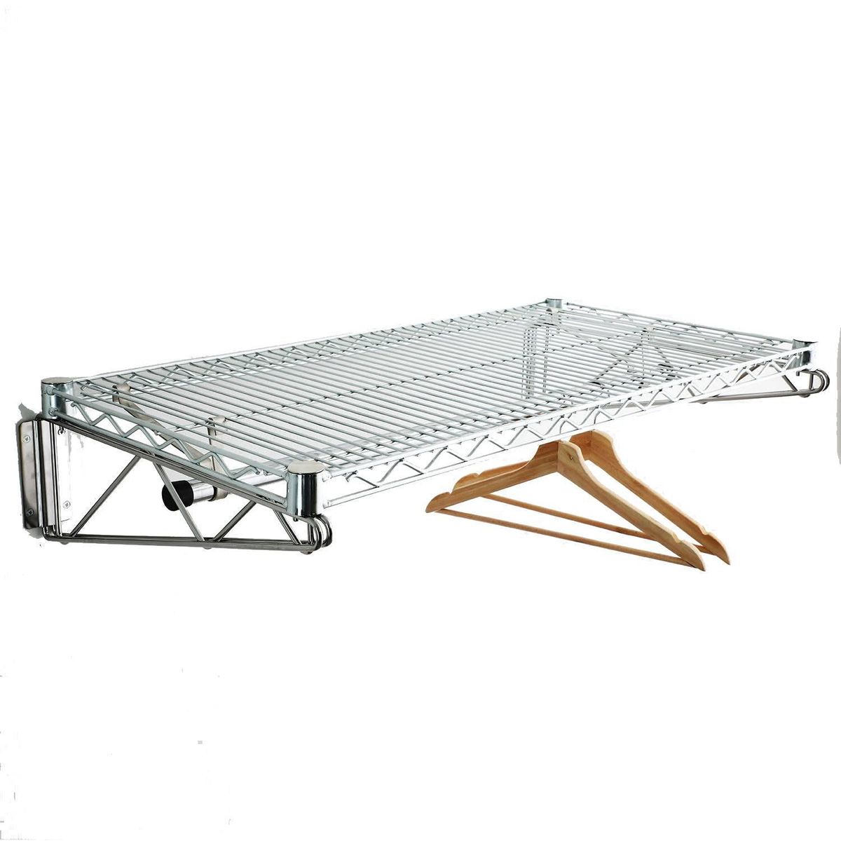 OLYMPIC - Perchero para Muro Acero Plateado