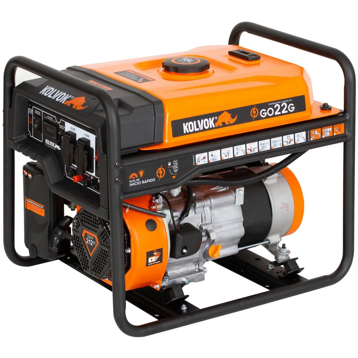 KOLVOK - Generador a Gasolina Partida Manual 2200 W 18 l