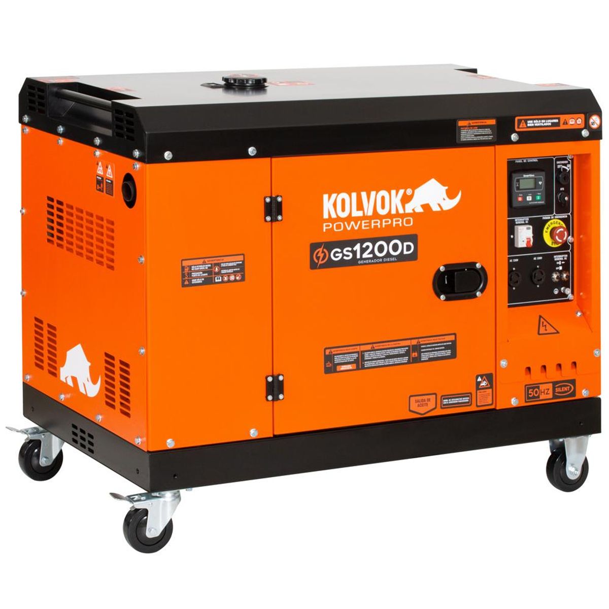 KOLVOK - Generador Eléctrico a Diésel Partida Eléctrica 12000 W 25 l