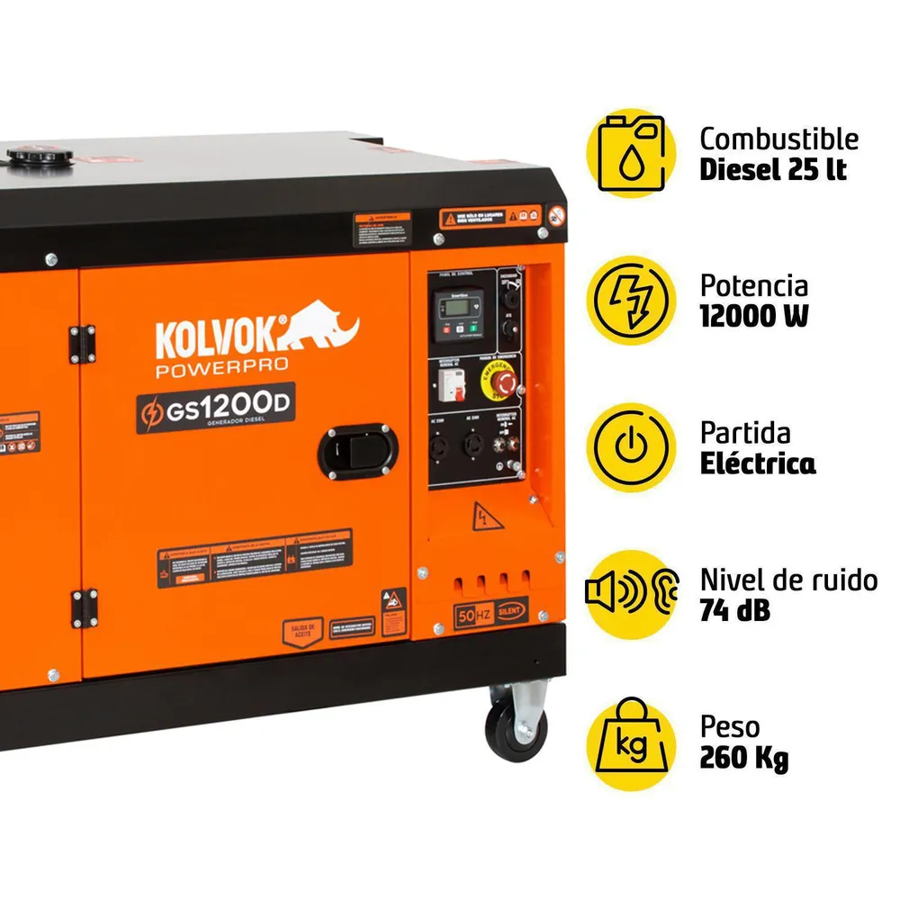 Kolvok GS1200D Diésel, foto 10