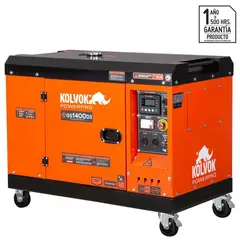 KOLVOK - Generador Eléctrico a Diesel Partida Eléctrica 11200 W 25 l