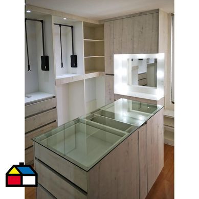 Walk In Closet Color Alaska 350cm de Largo 55cm de Fondo 240cm de Alto