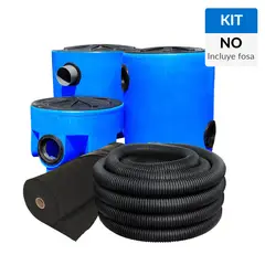 AMERPLAST - Kit Completo para Fosa Séptica 1200 L