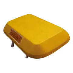LORENZINI - Tachón Vial Rectangular Bajo Con Fierro - Amarillo