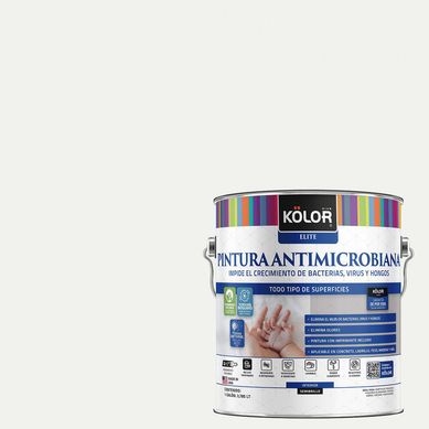 Esmalte al Agua Antimicrobiana Semibrillante 1 galn(es) Blanco Krems 