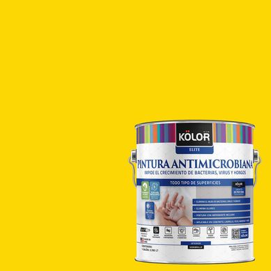 Esmalte al Agua Antimicrobiana Semibrillante 1 galn(es) Amarillo Guspini 