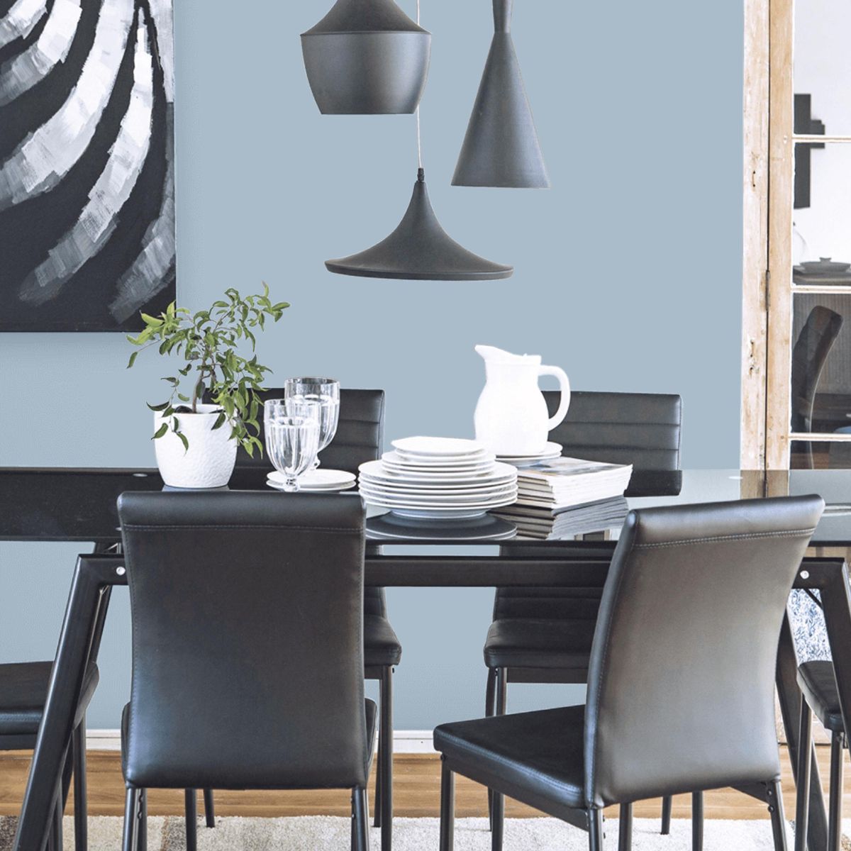 KOLOR - Esmalte al Agua Antimicrobiana Galón 1 galón(es) Semibrillante Azul Croasia