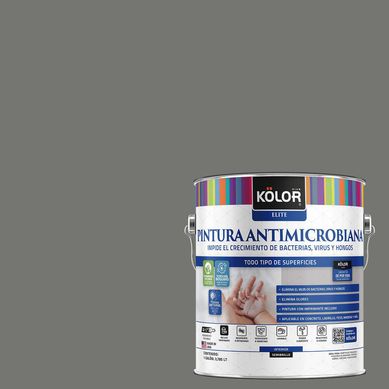 Esmalte al Agua Antimicrobiana Semibrillante 1 galn(es) Gris Tutong 