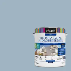 KOLOR - Esmalte al Agua Hidrorepelente Satinado 1 galón(es) Azul Croasia