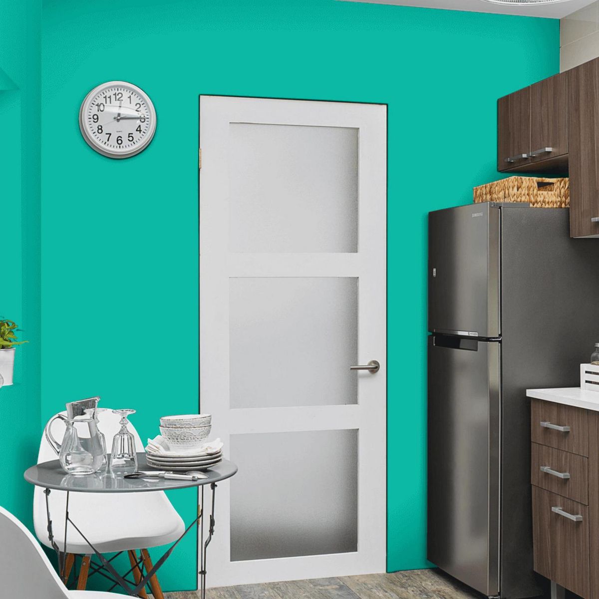 KOLOR - Esmalte al Agua Hidrorepelente Satinado 1 galón(es) Verde Nanded 