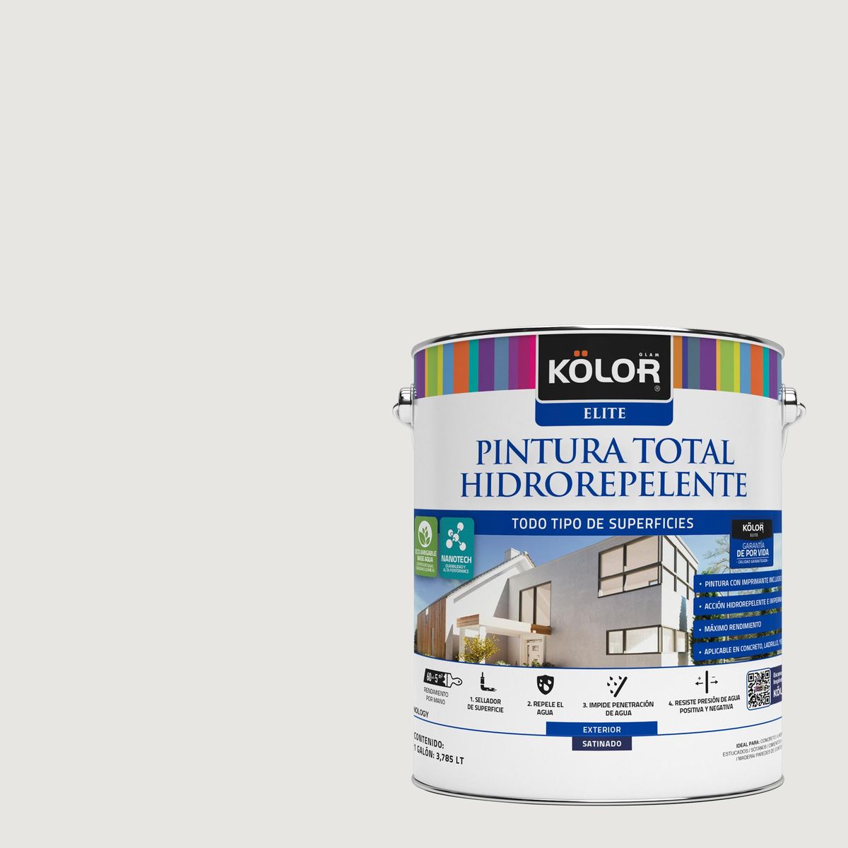 KOLOR - Esmalte al Agua Hidrorepelente 1 galón(es) Satinado Beige Dover