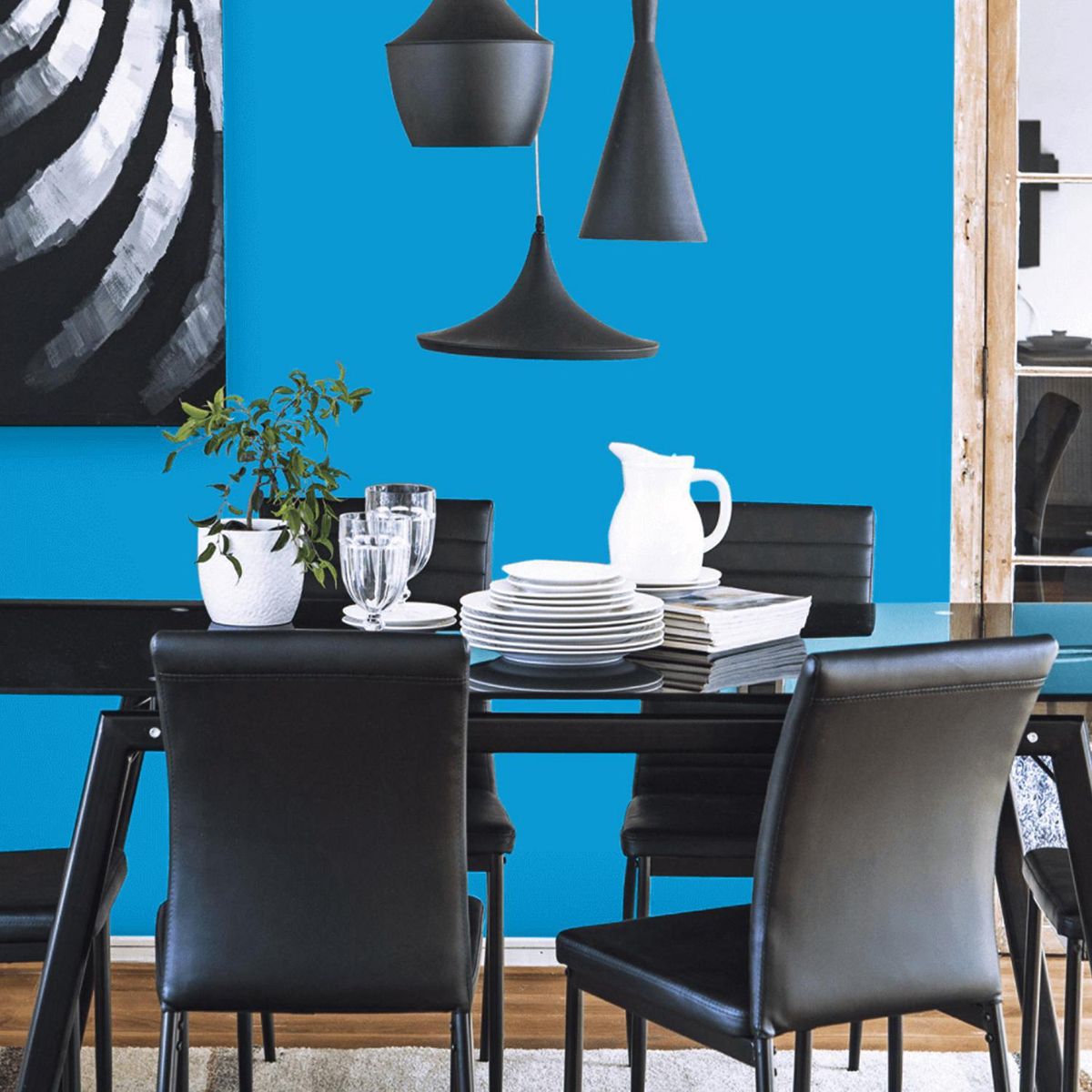 KOLOR - Esmalte al Agua Hidrorepelente 1 galón(es) Satinado Azul Forli