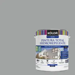 KOLOR - Esmalte al Agua Hidrorepelente Satinado 1 galón(es) Gris Montenegro