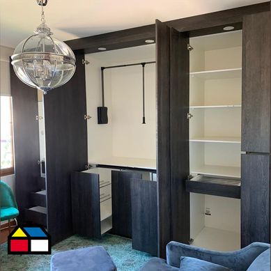 Walk In Closet Color Espresso 220cm Largo 55cm Fondo 240cm Alto.