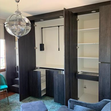 Walk In Closet Color Espresso 610cm Largo 55cm Fondo 240cm Alto.