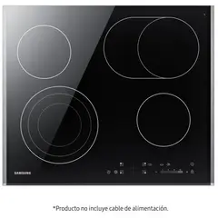 SAMSUNG - Encimera Vitrocerámica 4 Platos Negro CTR264KC01/BG
