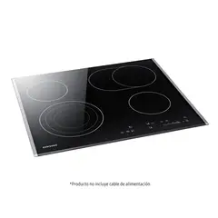 SAMSUNG - Encimera Vitrocerámica 4 Platos Negro CTR264KC01/BG