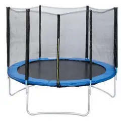 VADELL - Cama Elástica 305x235x305 cm Azul/Negro