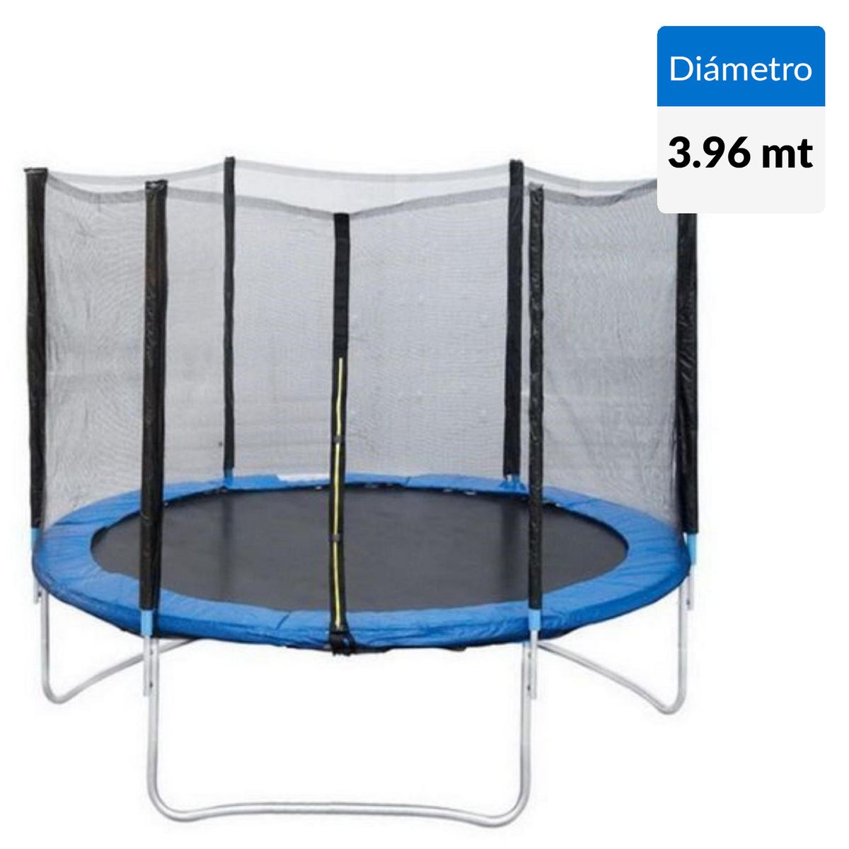 VADELL - Cama Elástica 396x235x396 cm Azul/Negro