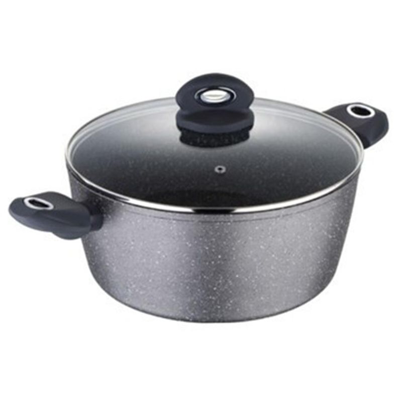 BERGNER - Olla de Aluminio forjado 24 cm 4 l Negro BG-30381-MBG