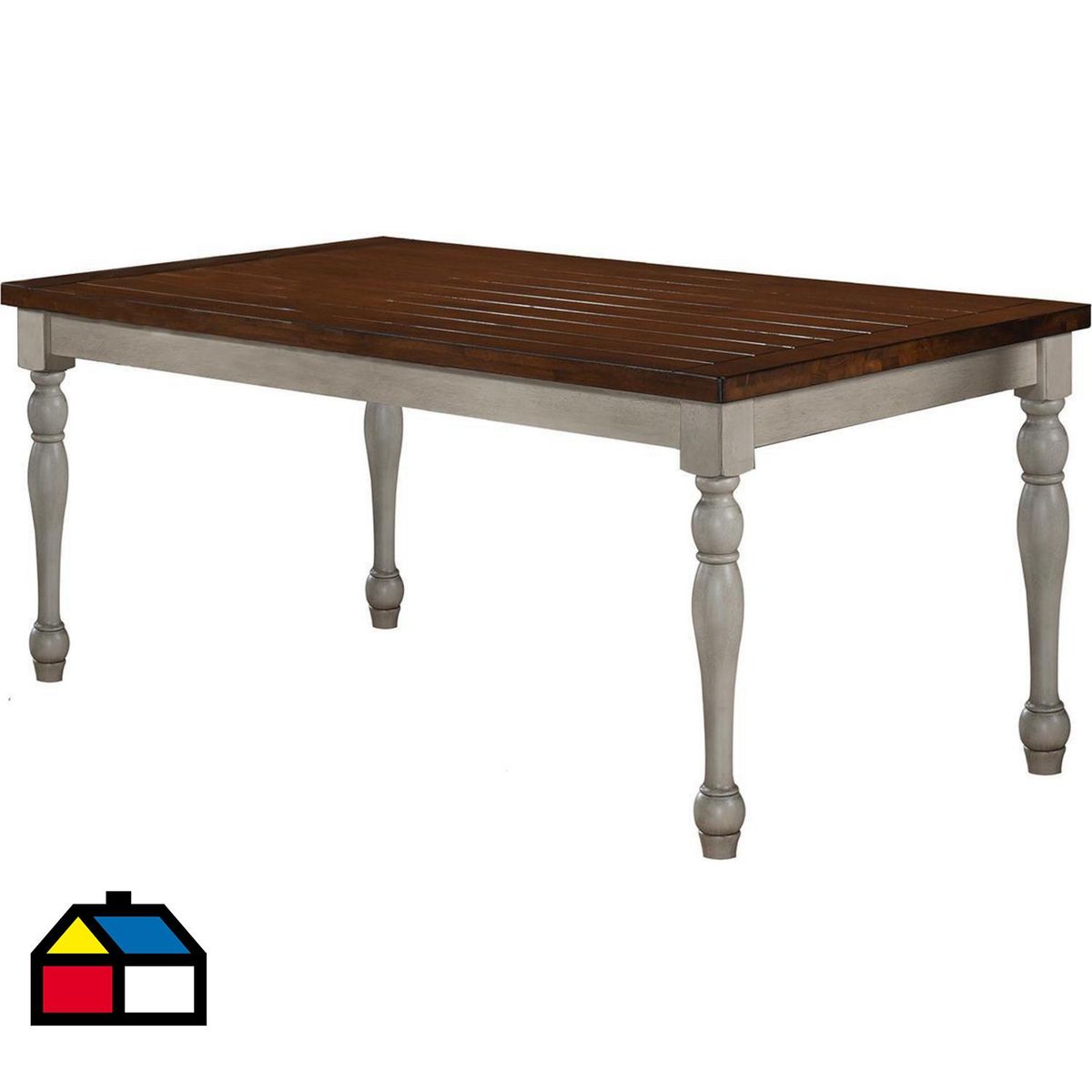 VEKKAHOME - Mesa de comedor 180x100x78 cm madera/aglomerado