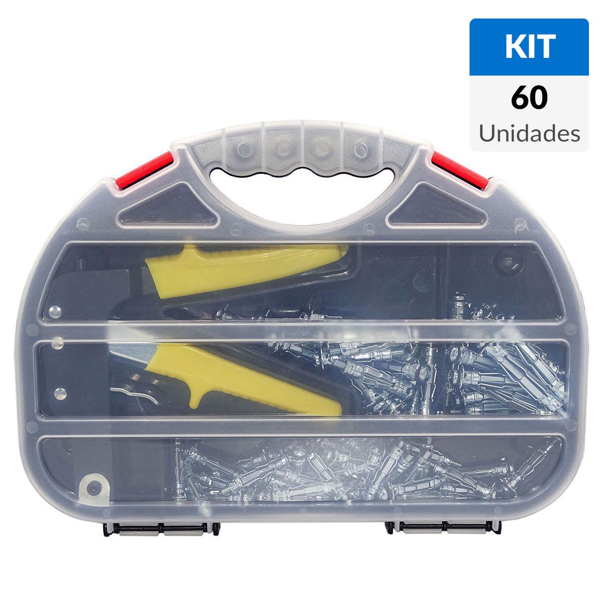 FIXSER - Kit pistola + tarugos pared hueca 60 unidades