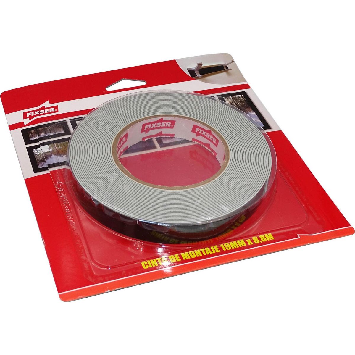 FIXSER - Cinta montaje 19 mm x 8,8 m 1 unidad