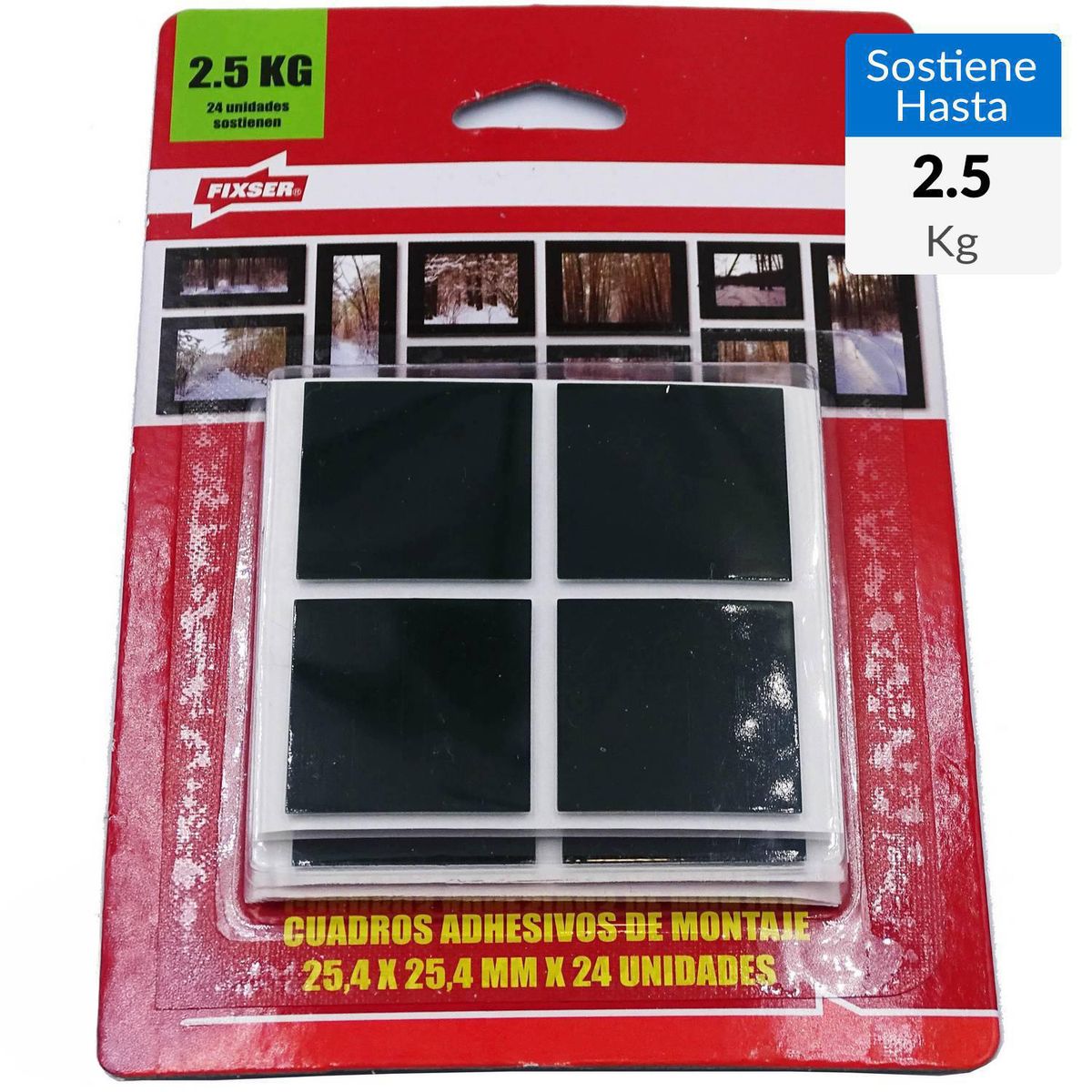FIXSER - Cuadradros montaje pesado 24 unidades