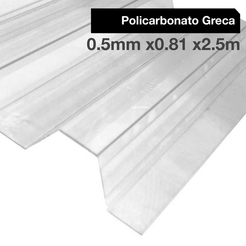 DVP - Plancha Policarbonato  0.5 mm 81x250 cm Transparente