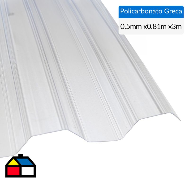 DVP - Plancha Policarbonato  7 mm 81x300 cm Transparente