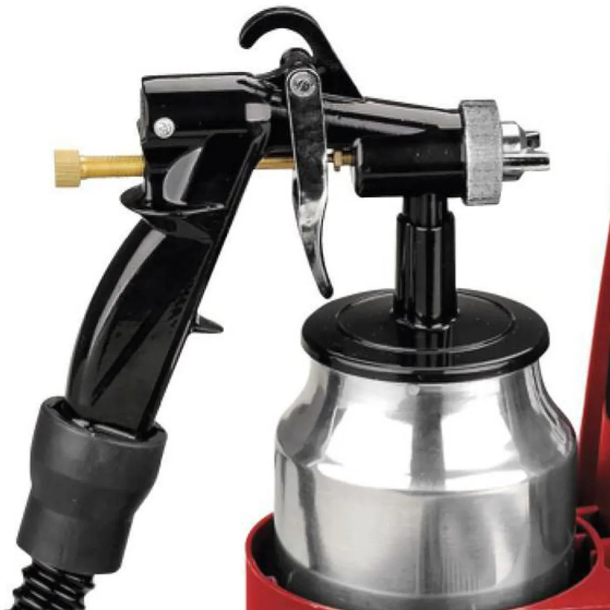 ENERGIZER - Pistola para Pintar Energizer 500w Boquilla 3 Posiciones 1000 ml Rojo