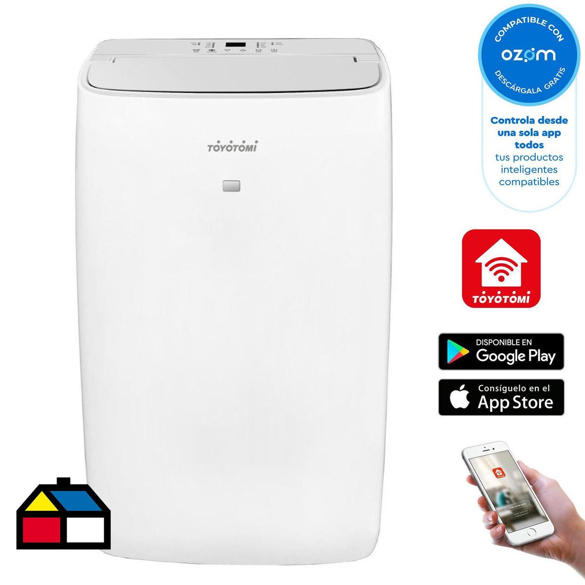 TOYOTOMI - Aire acondicionado portátil 12.000 BTU Wifi