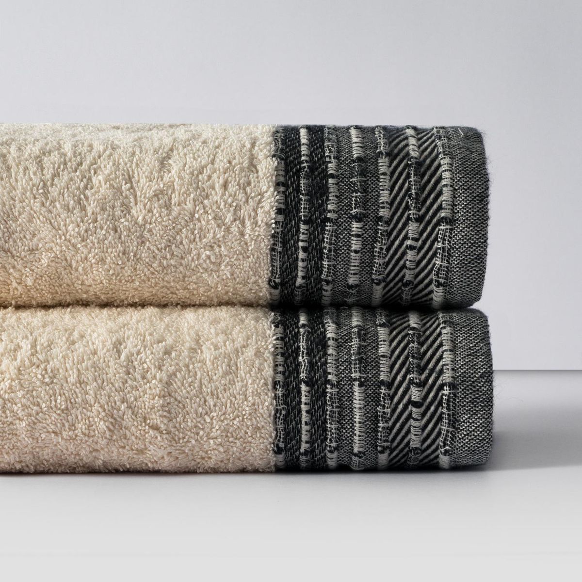 ELEMENT & CO - Set de 2 Toallas Ecotowel 600 gr Algodón 50x90 cm Gris