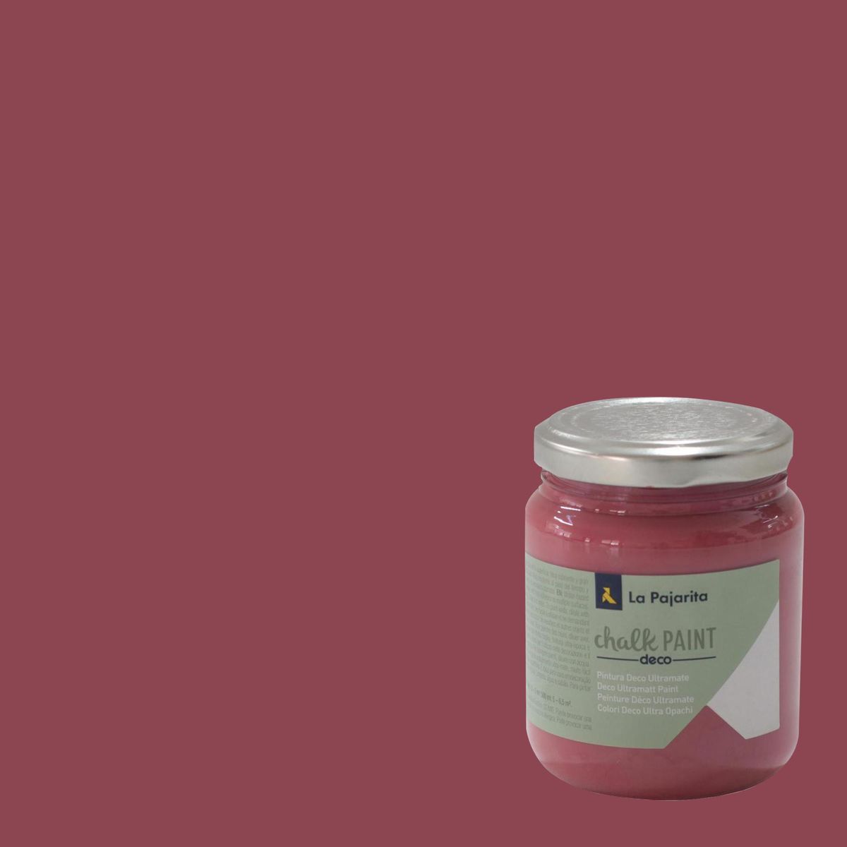 Pintura Acabado Tiza Rojo Fresa Boho 0.175 l, marca PINTURAS LA PAJARITA - Foto Principal