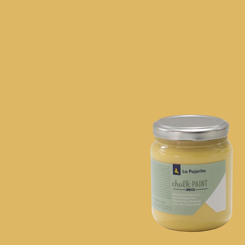 PINTURAS LA PAJARITA - Pintura Acabado Tiza Amarillo Ocre Sahara 175 ml