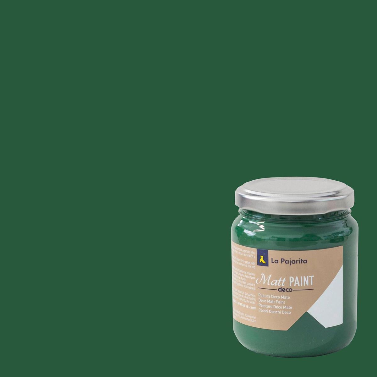 PINTURAS LA PAJARITA - Pintura Deco Matte Verde Mister Green 0.175 l
