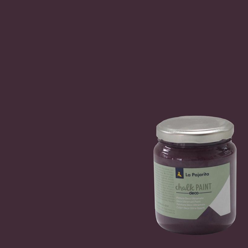 PINTURAS LA PAJARITA - Pintura Acabado Tiza Morado Aubergine 175 ml