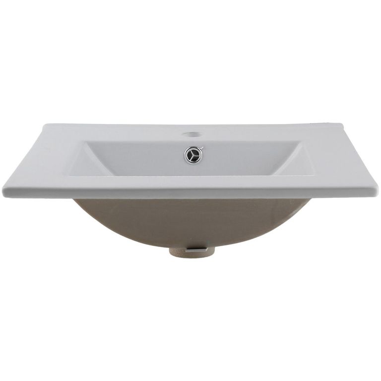 Cubierta Vanitorio Forma Rectangular Loza 70x19x47 cm Blanco